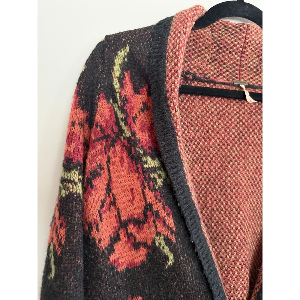 Free People Flower Power Boho Cardigan Sweater Women's Size Medium - Picture 7 of 13